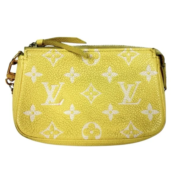 Louis Vuitton 2022 Lemon Curd Monogram Mini Pochette Zip Bag - Picture 5 of 11